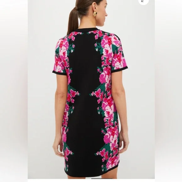 NWT Tuckernuck Climbing Roses Knit Jacquard Marie Dress L - Picture 4 of 14